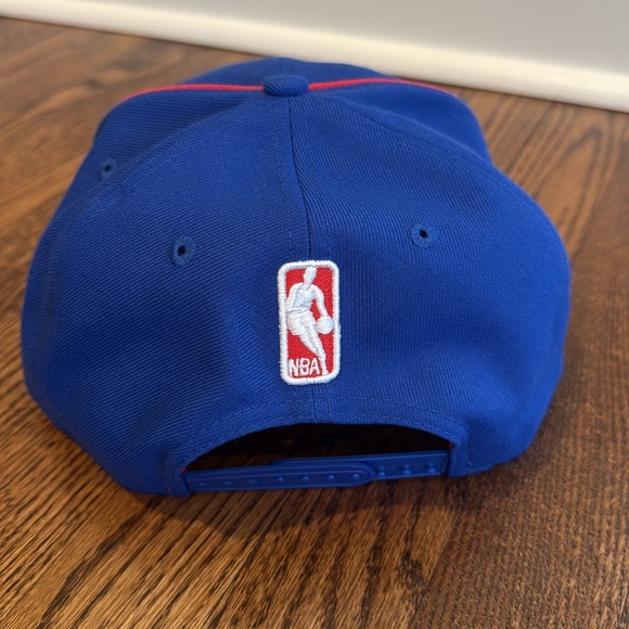 Philadelphia 76ers NBA Blue Red White Baseball SnapBack Hat NWT - Picture 4 of 9